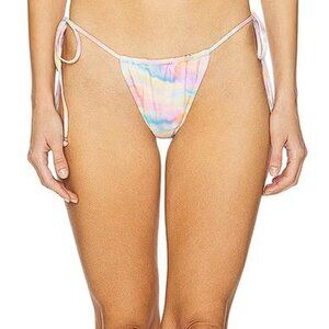 BANANHOT Women's Niki Bottom Size S In Aquarelle/Pink Lagoon